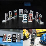 [訂購]  1∶64 模型 10款可選 名車改裝品牌展示牌 V.2 車模展示盒/SHOWROOM/車房場景合用 微縮模型擺件
