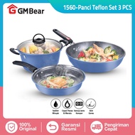 B a RU Gm Bear Pan Complete Set Frying Pan Set 3 Psc 1560 - Arria Pan Frying Pan Set Tools