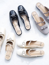 25twentyfives - รุ่น ไข่มุก รองเท้าเปิดส้นใส่ได้ทุกวันไม่มีเบื่อ | ส่งตรงจาก ALIN Brand