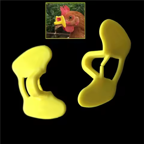 Anti-Pecking Chicken Glasses 8mm Thickened Yellow Plastic Rooster Glasses Preventing Fighting Hair P