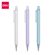 Deli ปากกาเจล ปากกาสี ปากกาดำ ปากกาหมึกเจล ปากกา สีพาสเทล หมึกดำ แบบกด เขียนลื่น ไม่สะดุด เปลี่ยนไส้ได้ เครื่องเขียน Gel Pen