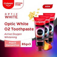 Colgate Optic White O2 Peach Osmanthus 85g [Bundle of 3] (61042923-3)