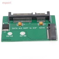 ESPOIR M.2 NGFF SSD to 2.5in SATA3 Board, 2.5 Inch 22*42mm Adapter Card, Universal Compatibility Hig