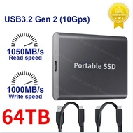 128TB T7 Portable SSD 500GB 1TB 2TB External Disk Hard Drive Solid State Disk USB3.2 Gen 2 Compatibl