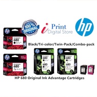 HP 680 BLACK/COLOR/TWIN PACK/COMBO PACK INK CARTRIDGE [100% ORIGINAL]