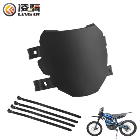 LINGQI Front License Number Plate Black Fairing Mask Cover For Light Bee X S Talaria 79bike Dirt Bik