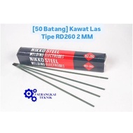 TISERA - [25 RODS] Welding Wire 2.0 mm x 300 mm Nikko Steel RD260 Welding Electrodes