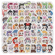[Gan]Creative Fake Page Labubu Funny Cartoon Sticker Scrapbook Notebook Sticker Sticker