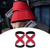 [Fenteer] 2Pcs Weight Lifting Straps Figure 8 for Workout Enthusiasts Bodybuilding Gym