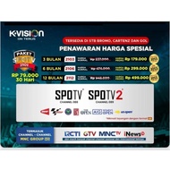 Paket SPOTV 2101 Bromo Cartenz dan GOL K Vision Proses cepat