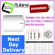RUBINE SPH 30S SIN 3.0(I) 30L ELECTRIC STORAGE WATER HEATER / FREE EXPRESS DELIVERY