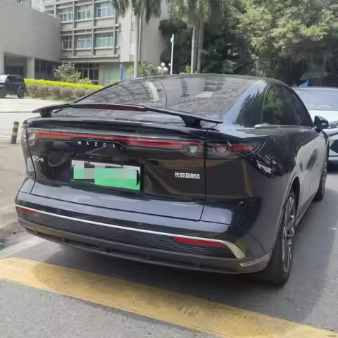 For Mazda 6e EZ-6 2024 2025 2026 Car Styling Rear Spoiler Trunk Lip Tail Wing ABS Modification Auto 