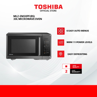Toshiba ML2-EM30PF(BS) 30L Microwave Oven | 900W | 6 Auto Menus | Quick Defrost