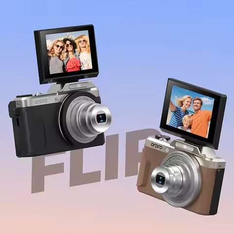 ORDRO D27 Compact Digital Camera 4k for Daily Vlog Filming Supports Selfies App Control