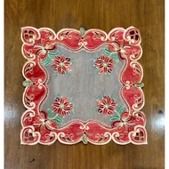 Corner/ bedside table cloth 42x42cm and 30x30cm fabric material