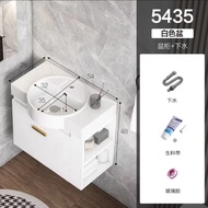 XYSmall Apartment Home Bathroom Cabinet Simple round Washbasin Bathroom Washbasin Cabinet Combination Smart Mirror Cabin