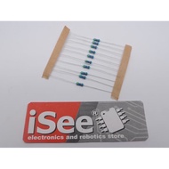 10 pcs Resistor 100ohm 100 Ohm 1/ 4 watt 0.25 metal film 1% toleran