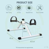 ♟⊙✾Portable Exercise Bike Rehabilitation Mini Bicycle Hand &amp; Foot Fitness Exerciser Basikal Senaman Pemulihan (White)