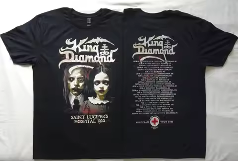 King Diamond Saint Lucifer's 1920 European Tour 2025 T-shirt Size S-4XL High-end Luxury Is for Both 