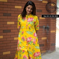 Kurta Palazzo Set with Floral Prints By Inaaya Fabrics