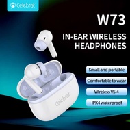 Celebrat W73 TWS Earbuds  2 Color    Hi-Fi HD Voice Call  Version 5.4