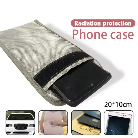 1pc RF Signal Lock Bag Sign Case Keychain Faraday Cage Bag for Car Keys Against Radiation Mobile Pho