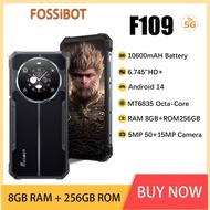 Fossibot F109 5G Rugged Phone 10600mAH Battery 6.75 Inch Display Cell Phone 8GB RAM+256GB ROM Androi
