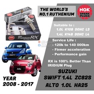 NGK Premium RX spark plug - Suzuki Swift 1.4L GLX GL ZC82S 1.4 K14B Alto HA25 1.0 K10B( Year 2008 to 2017 ) heat range 7