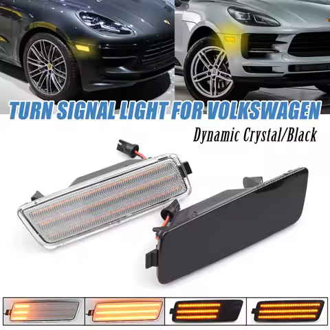LED Turn Signal Sequential Side Marker Indicator Light For 2006-2009 Volkswagen MK5 Golf/GTI Rabbit 