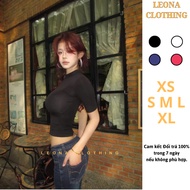 High collar t-shirt - A69 - Leona Clothing.