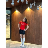 Women's Baby Tee "Funky Fun" - Kraken Drk Cotton 2-Way 250 gsm