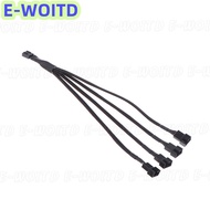 PWM Fan Splitter 4pin Adapter Cable 1 to 1 2 3 4 Computer CPU Fan Splitter Cable