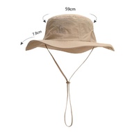 【Stream Shade】CAMEL CROWN หมวกชาวประมงปีกกว้างสำหรับกลางแจ้ง UPF 40+ กันแดด ดูดซับเหงื่อ หมวกปีกกว้า