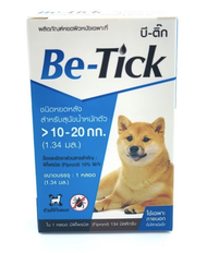 Be-tick ผลิตภัณฑ์กำจัดเห็บแบบหยด 1 หลอด ทะเบียน อย.วอส.11/2561 มี 3 ขนาดให้เลือก