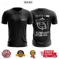 DR TACTICAL  Ready stock  eyelet jersey inner unisex round neck short sleeve T shirt baju Cz P10 C d