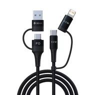 4in1 Multifunctional cable 4 In 1 Fast Charging Cable Type C To Lightning QC3.0 PD 20W Fast Charge Cable สำหรับชาร์จและโอนถ่ายข้อมูล