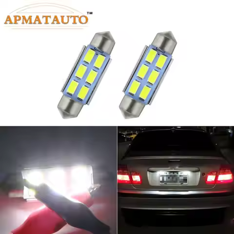 39mm Canbus Error Free License Number Plate Light LED Bulbs C5W For BMW 3 5 series E36 E46 E34 E39 E