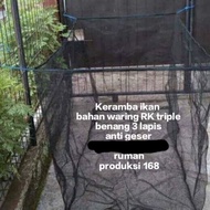 Fish cage 1.2m x 2.3m x 1.2m fish netting floating net cage fish pond fish pond