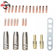 Complete 26PCS Welding Nozzle Set for MIG15AK Torch with Contact Tips and Wrench
