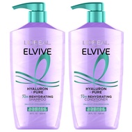 L'Oreal Paris Elvive Hyaluron + Pure Shampoo and Conditioner Set, Clarifying Shampoo and Rehydrating