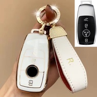 For Mercedes-Benz W204 W205 W176 Gla Cla C-Class Accessories Car Tpu Key Case Protective Shell Keychain