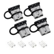 4PCS 50A Anderson Type Connector with Dust-proof Rubber Cover T-Handle for Electric Vehicles Plug