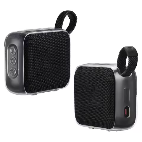 TPU Cover Case Shockproof Speaker Carrying Skin Sleeve Transparent Anti-Drop Protective Case for JBL