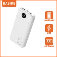 Powerbank 10000mah BASIKE asli Dual input output Dengan Dengan lampu LED ganda