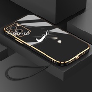 Luxury  Pure Color Casing Vivo Y55 Y55S Y5S Y66 Y67 Y70 Y71 Y72 5G Gold Plating Luxurious Texture So