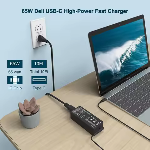 USB-C 65W 45W Charger Adapter For Lenovo ThinkPad T480 T490 T580 ADLX65YDC2A ADLX65YLC2D chromebook 