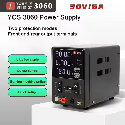YCS 3060 DC Ammeter for Mobile Phone Maintenance Short Circuit Repair 30V 16A 180W High Power Regula