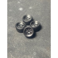 Hotwheels custom tires 1:64 bbs LMR celong