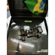 Minichamps F1 1/43 Ayrton Senna Lotus Renault 97T Winner GP Portugal 1985 Formula One Diecast model