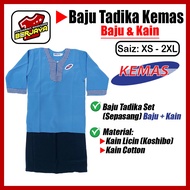 Baju Tadika Kemas Perempuan Sepasang( Baju + Kain)-Koshibo/Licin/Unifrom Sekolah Pra/(READY STOCK) #